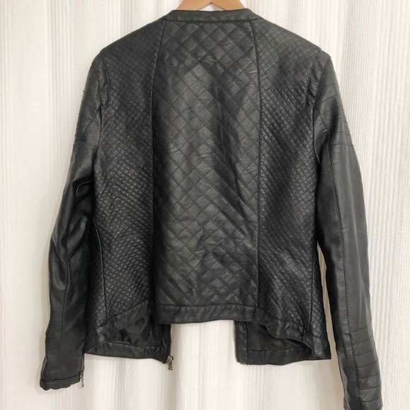 FAUX LEATHER MOTO JACKET - Picture 8 of 11
